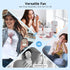 AMACOOL Portable Handheld Fan with Dual Motor, 12 Blades, Powerful 4 Speeds Hand Fan, Foldable, Battery Operated 3 IN 1 Personal Cooling Fan for H...
