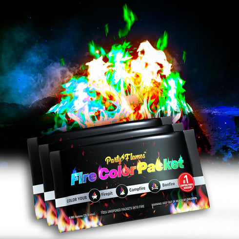 Fire Color Changing Packets Fire Pit (10 Pack) - Perfect for Any Campfire, Bonfire, Fire Pits & Outdoor Fireplaces - Perfect Magic Fire Cosmic Mys...