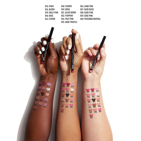 NYX PROFESSIONAL MAKEUP Slim Lip Pencil, Long-Lasting Creamy Lip Liner - Peakaboo Neutral...