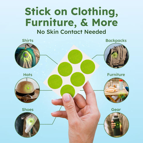 BugMD Squito Stickers Mosquito Repellent Patch Stickers for Adults (78 Stickers), Safe & Effective Insect Repellent Patches for Toddlers, Kids, Ca...