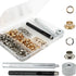 Raydodo 140 Sets Reinforced Grommet Kit, 1/4 Inch Metal Brass Eyelet Kit with 3 Pieces Grommet Tool Boot Eyelet Repair Kit and Grommets for Fabric...