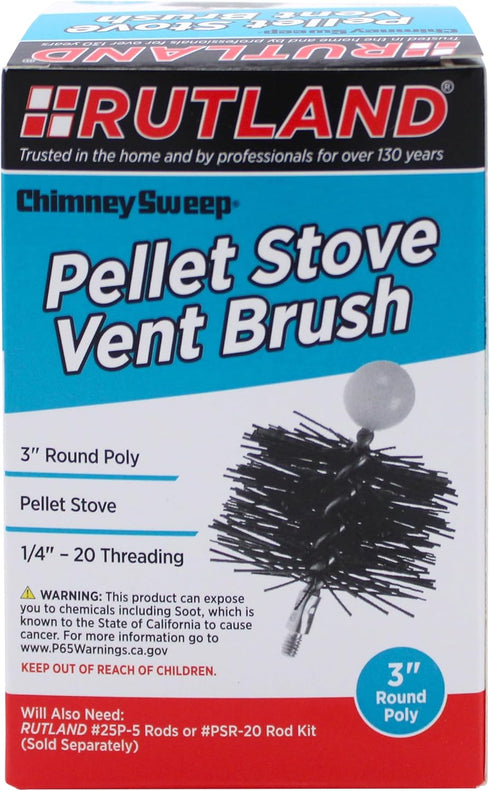 Rutland 3 inch. Pellet Stove Vent Brush...
