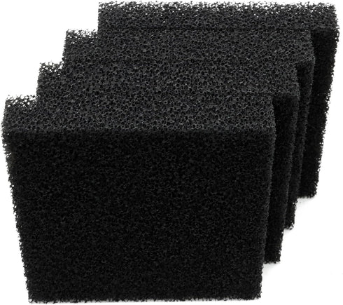 Aquarium Filter Activated Carbon Media Pad Pre Filter Nitrate Remover for Fish Tank Pond Canister Filter (L (12.5x12.5x2.5cm) 4 pcs)...
