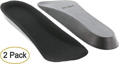 CALTO Half Elevator Insole for Men - 1/2 Inch Height Increase Taller Heel Lift Insert (2 Pack) Black...