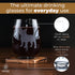 Greenline Goods French Bulldog Stemless Wine Glasses (One Glass) - Frenchie Dog Lovers Gifts for Him and Her - Hand Etched 2-Sided Silhouette with...