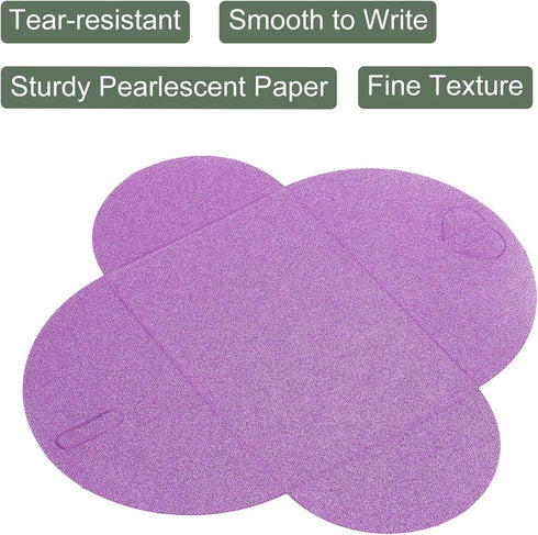 YOKIVE 24 Pack Mini Envelopes, Heart Shaped Clasp | Small Gift Card Holder, Great for Weddings Parties Boutiques(Purple)...