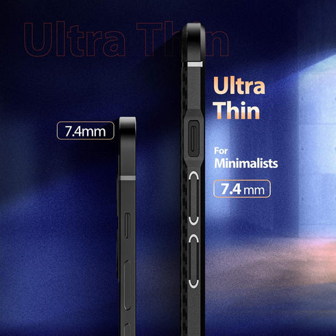 ORIbox for iPhone 12 Pro Max Case Black, Durable Lightweight Shockproof Cover,New Designed Slim Phone Case for iPhone 12 Pro Max 6.7",for Apple iP...