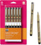 SAKURA Pigma Micron Fineliner Pens - Archival Black Ink Pens - Pens for Writing, Drawing, or Journaling - Assorted Point Sizes - 6 Pack...