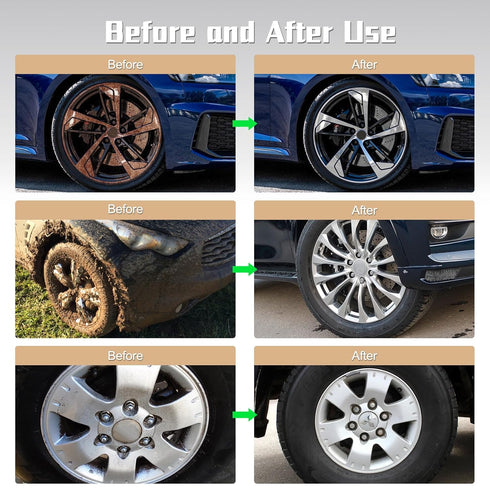 120ML Brake Bomber Cleaner Powerful Non-Acid Wheel Cleaner, Perfect for Cleaning Wheels and Tires, Car Rim Cleaner & Brake Dust Remover,Automobile...