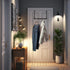 Simple Houseware Over The Door Clothes Hanging Rod, Black...