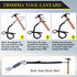 TRSMIMA Safety Tether Lanyard Tool - 2 pack Fall Protection Retractable Lanyard with Single Aluminum Screw Lock Carabiner Metal Buckle Adjustable ...