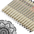 Micro Fineliner Drawing Art Pens: 16 Black Fine Line Waterproof Ink Set Artist Supplies Archival Inking Markers Liner Professional Sketch Outline ...