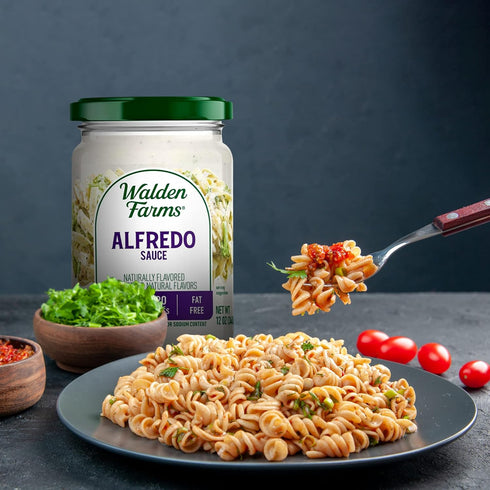 Walden Farms Light Alfredo Sauce, 12 oz. Jar - Thick & Creamy, Fresh and Flavorful, Vegan, Paleo & Keto Friendly, Non-Dairy Milk Substitute, 0g Ne...