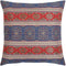 Boho Throw Pillow Covers Red and Blue - 18 x 18 Inches Decorative Kilim Pillows, Oriental Room Decor for Couch, Bohemian Outdoor Case for Farmhous...