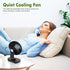 Portable Air Conditioners Fan, 4 Speeds Quiet Portable Air Cooling Fan, Strong Airflow, Manual Tilt Adjustment, Portable Swamp Cooler Fan for Indo...
