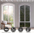 KESPEN Window Film One Way Daytime Privacy Heat Control Anti UV Non-Adhesive Reflective House Window Tint for Home and Office, Black-Silver, 35.4 ...