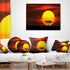 Designart Lonely Tree with Birds at Sunset' Landscape Throw Lumbar Living Room, Sofa, Pillow Insert + Cushion Cover Printed On Both Side 12 in. x ...