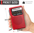 PowerBear Portable Radio | AM/FM, 2AA Battery Operated with Long Range Reception for Indoor, Outdoor & Emergency Use | Radio with Speaker & Headph...