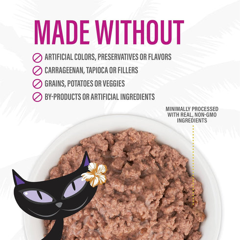 Tiki Cat After Dark Pâté, Beef & Beef Liver, High-Protein and 100% Non-GMO Ingredients, Wet Cat Food for Adult Cats, 3 oz. Cans (Pack of 12)...