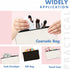 8 Pack Blank Cotton Canvas DIY Craft Zipper Bags Pouches Pencil Case for Makeup Cosmetic Toiletry Stationary Storage (Beige &Black 8.3” x 4.7”)...