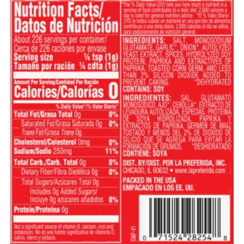 La Preferida All-Purpose Sazón (Bold Mexican Seasoning) with Paprika, Garlic & Onion – Great for Meat, Grilled Veggies, Soups & Stews, Vegan-Frien...