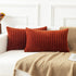 Kevin Textile Fall Lumbar Pillow Covers Solid Striped Velvet Corduroy Couch Chair Autumn Oblong Cushion Cover Throw Pillow for Baby Toddler Nap, 1...