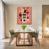 Posterizer 1 pcs-pink vintage collage with old timey devices-Abstract & Modern Art-Retro Art-Gift for Art Lovers- UNFRAMED Wall Art...