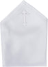 Boy's First Communion White Crucifix 10 x 10 Satin Pocket Square...