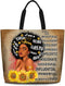 Women Tote Bags African American Woman Shoulder Bag Afro Black Girl Magic Satchel Handbags For Shopping,Work,Grocery,Gym...