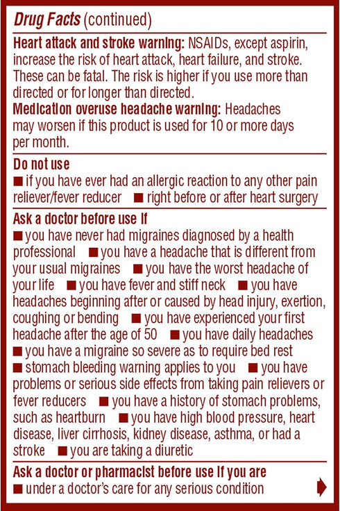 Advil Migraine Headache Relief, Ibuprofen Capsules with Ibuprofen 200mg for Migraine Relief, Nausea Relief and Light Sensitivity Relief - 20 Liqui...