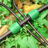 Barbed Tee 1/2 Inch to 1/4 Inch Irrigation Tubing: Locked Barbed Reducing Tee 6-way Adapter Anti-Drop Irrigation Fittings for Splitting 1/2" to 1/...