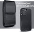 Cell Phone Holster Case for iPhone 15, 15 Pro 14, 14 Pro 13, 13 Pro 12, 12 Pro, 11, XR, XS 10 with Otterbox Case, Cell Phone Belt Holder for Men, ...
