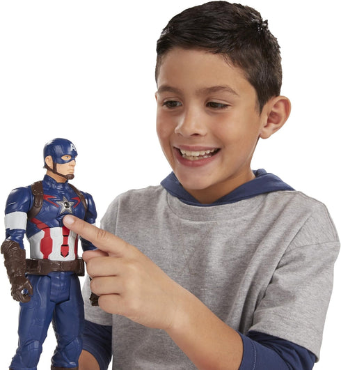 Hasbro Marvel Avengers Age of Ultron Titan Hero Tech Captain America 12 Inch Figure...
