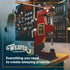 Weaver Leather Supply Belt End Acrylic Leather Templates Set of 2, Blue, Strap Layout Tool with Precise Punched Holes for Belts, Bags, and More, B...