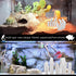 Skull Fish Tank Decorations Dinosaur Bones Snake Hideout Cave Animal Reptile Ornament Halloween Décor for Terrarium Aquarium Large Betta Tarantula...