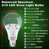 Grow Light Bulbs for Indoor Plants Full Spectrum E26 A19 10W,Grow LED Light Bulb with Balanced Spectrum 5000K-Blue-Red for Seeds Greens Laboratory...