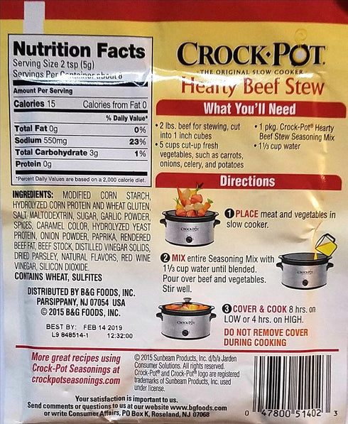 BBQ Pulled Pork, Hearty Beef Stew, Savory Herb Chicken, Savory Pot Roast - Slow Cooker Seasoning Mix - Variety Pack of 4 - 1.5 Oz Each...