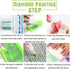 Kaliosy 5D Diamond Art Painting Country Riverside by Number Kits, Paint with Diamonds Art Landscape Forest DIY Full Drill, Crystal Craft Cross Sti...