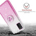 TJS Compatible with Samsung Galaxy A02S Case, with Tempered Glass Screen Protector, Metal Ring Magnetic Support Kickstand Tone Shinny Glitter Girl...