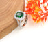 Uloveido Women's Temperament Emerald Cut Cubic Zirconia Ring Open Adjustable Inlaid Rectangular CZ Diamond Rings...