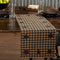 VHC Brands, Black Star, Cotton, 13x36, Woven Quilted Runner, Black...