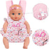 GAGAKU Baby Doll Carrier Stuffed Animal Carrier for Girls Doll Accessory Adjustable Straps for 12 to 24 inch Reborn Baby Dolls - Pink Flowers...