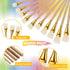 10 Pieces Gilding Brush Gold Leaf Paint Brush Goat Hair Duster Gold Paint Brush Sweep Mop 10 Types Metallic Foil Flakes Paint Brush for Gold Foil ...