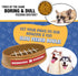 NCAA Super-Bowl - Nebraska Cornhuskers Slow Feeder Dog Bowl. Football Design Slow Feeding Cat Bowl for Healthy Digestion. Non-Slip Pet Bowl for La...