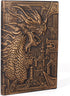 DND Journal 3D Vintage Dragon Embossed Leather Cover Fantasy Personal Planner - 192 Pages A5 Notebook Great Daily Campaign Sketchbook for GM & Pla...