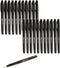 Amazon Basics Felt Tip Marker Pens - Medium Point, Black, 24-Pack...