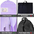 Waterproof Hanging Garment Bag 40 inch Clothes Bag with Gusset, 5 Pockets & Side Zip for Dance Costumes, Sports, Skating, Theatre, Beauty Pageants...