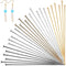 500pcs Flat Head Pins, 2 Inch Metal Eye Pins for Jewelry Making 0.7mm Beading Pin Long Straight Head Pins for DIY Craft Earring Bracelet Necklace ...