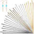 500pcs Flat Head Pins, 2 Inch Metal Eye Pins for Jewelry Making 0.7mm Beading Pin Long Straight Head Pins for DIY Craft Earring Bracelet Necklace ...