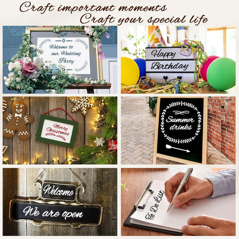 Alphabet Stencils, 45 Pcs Plastic Reusable Letter Stencils for Crafts Kit with 3 Alphabet Sets in Different Size and Numbers, Symbols, Decorative ...